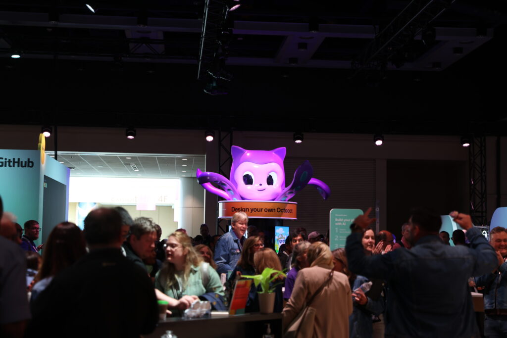 A group of people in a room