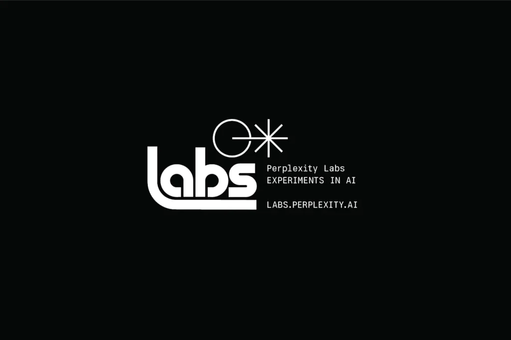 Perplexity Labs logo with tagline “Experiments in AI” and URL labs.perplexity.ai.