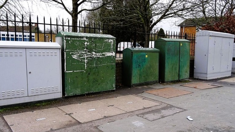 Street cabinets for broadband in the UK