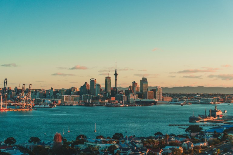 a view of a city and a body of water