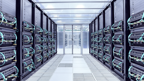 Image of an Applied Digital Data Centre interior created by Gemini