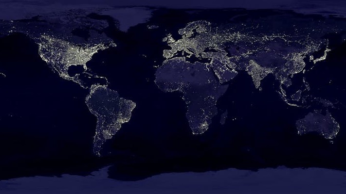 Map from space - image by Pixbay